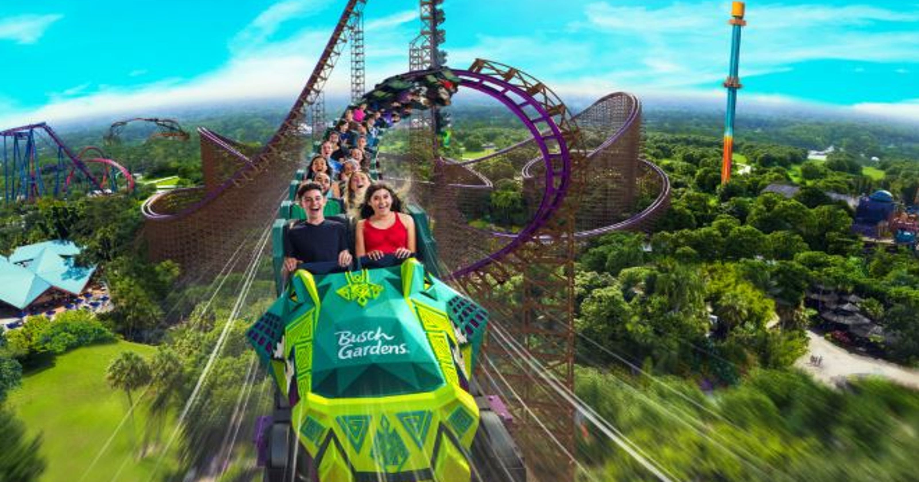 North America #39 s tallest fastest roller coaster heads to Busch Gardens