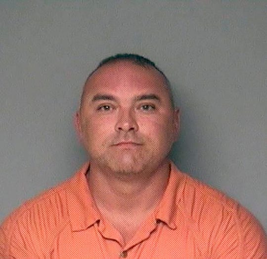 This photo provided by the Dallas County Jail shows Gary Demercurio. Court officials in central Iowa say they're behind the hiring of two men who were arrested after breaking into the Dallas County Courthouse. The Des Moines Register reports 43-year-old Demercurio, of Seattle, and 29-year-old Justin Wynn, of Naples, Fla., were found in the courthouse early Wednesday, Sept. 11, 2019, after an alarm was tripped. Both face burglary charges and are being held on $50,000 bond apiece.
