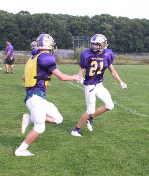 Cornerback Dean Shafer (21) is tied for Fowlerville's team lead with nine tackles through two games.