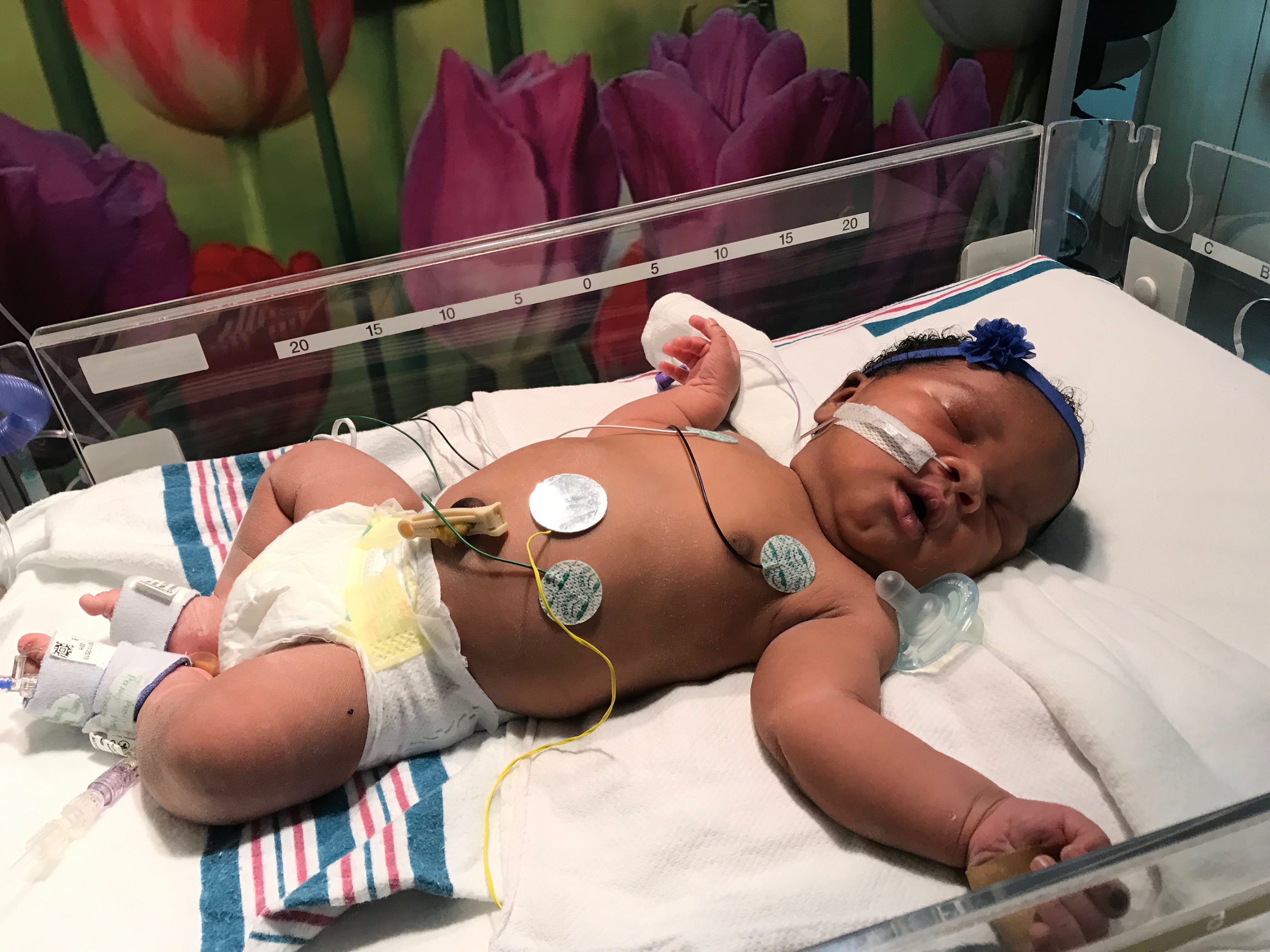 Baby weighing 9-pounds, 11-ounces born 