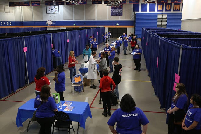 Ascension Wisconsin's "Medical Mission at Home" event in Racine drew about 300 people in May.  A similar event will be held in Milwaukee on Saturday.