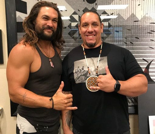 Aquaman Star Jason Momoa Visits Agua Caliente Members While Scouting Locations