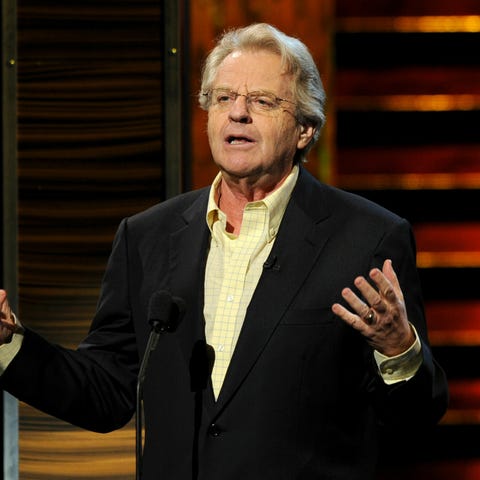 Talk show host Jerry Springer speaks onstage at th