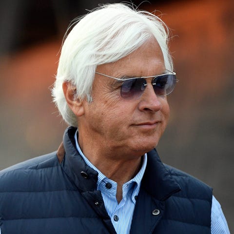 May 3, 2018; Louisville, KY, USA; Bob Baffert, tra