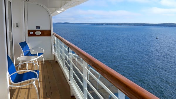 9. Some standard balcony cabins offer special perk