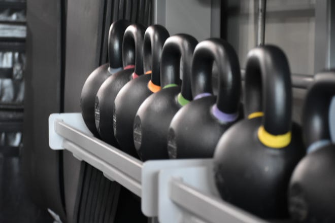 Kettlebells of all weights to use in their workouts.