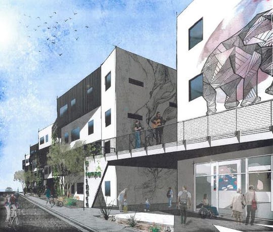 Minneapolis-based developer Artspace Projects Inc. is proposing to build up to 140 live-work units for artists near Dorsey Lane and Apache Boulevard.