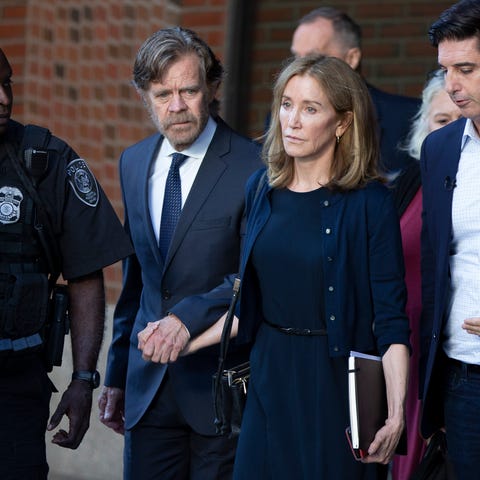 Felicity Huffman and her husband, actor William H.