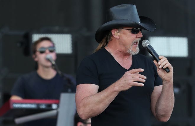 Trace Adkins performs on the Oak Stage during the inaugural weekend of the Hometown Rising Festival in Louisville, KY on Sept. 14, 2019