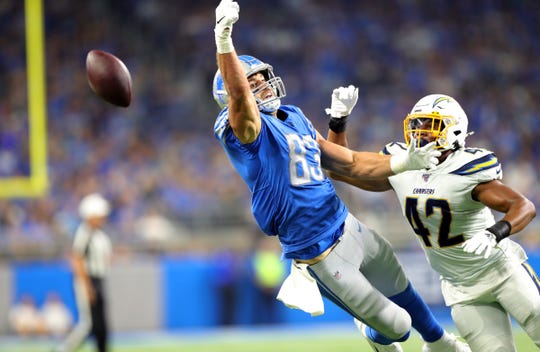 Detroit Lions tight end Jesse James isn't fretting about limited snaps