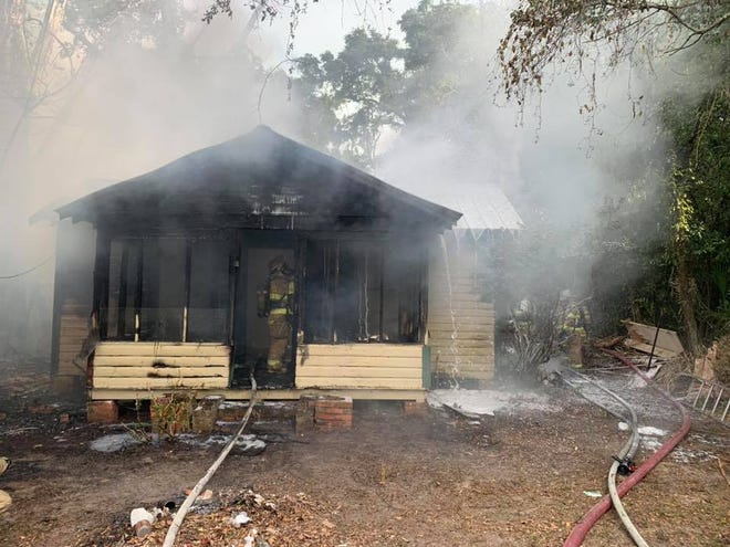 This morning at 8:28, the Tallahassee Fire Department was dispatched to a structure fire on the 200 block of Gaile Ave.  The building is considered a total loss.