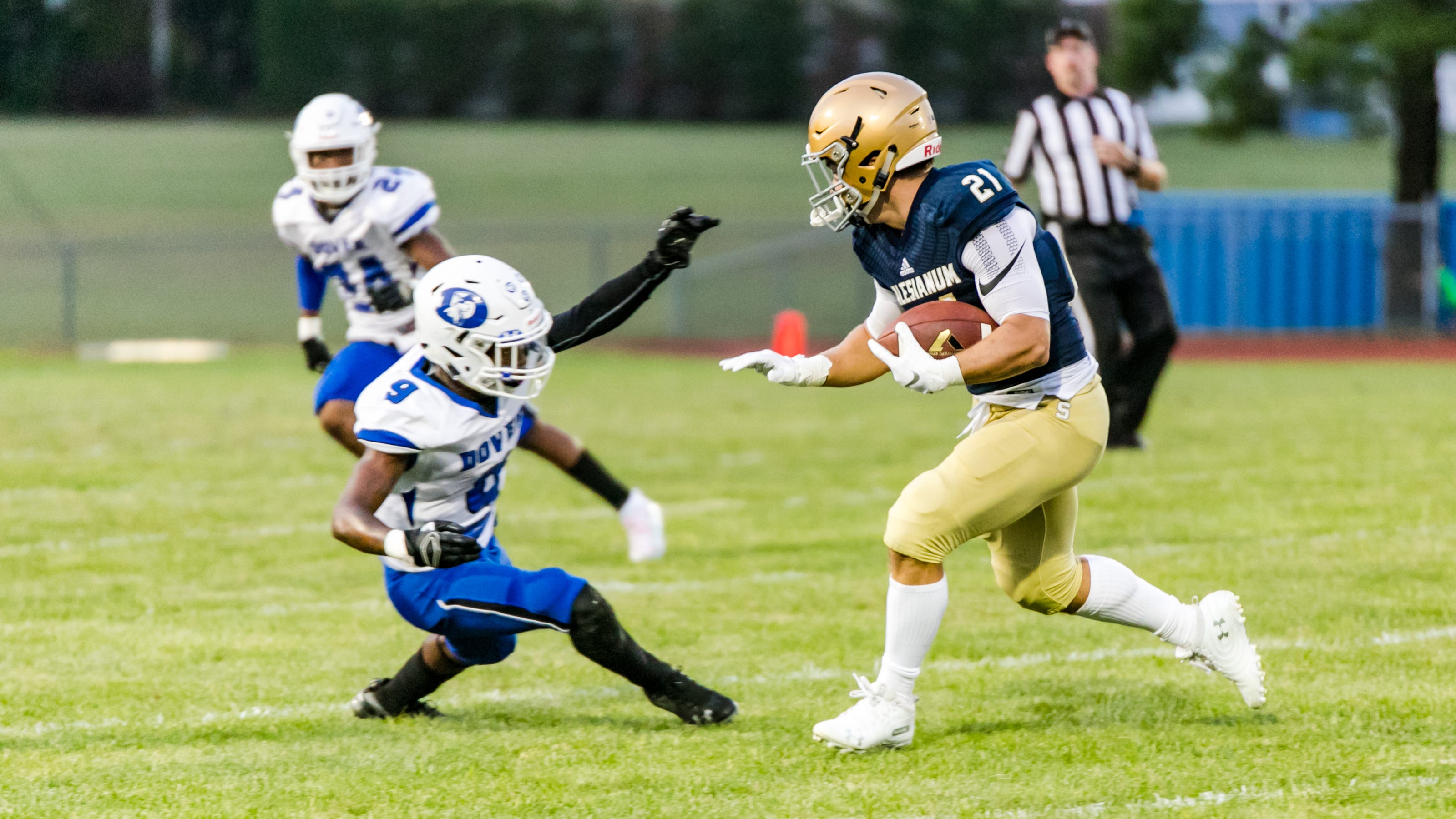 High School Football Roundup Salesianum Outduels Dover In Second Half
