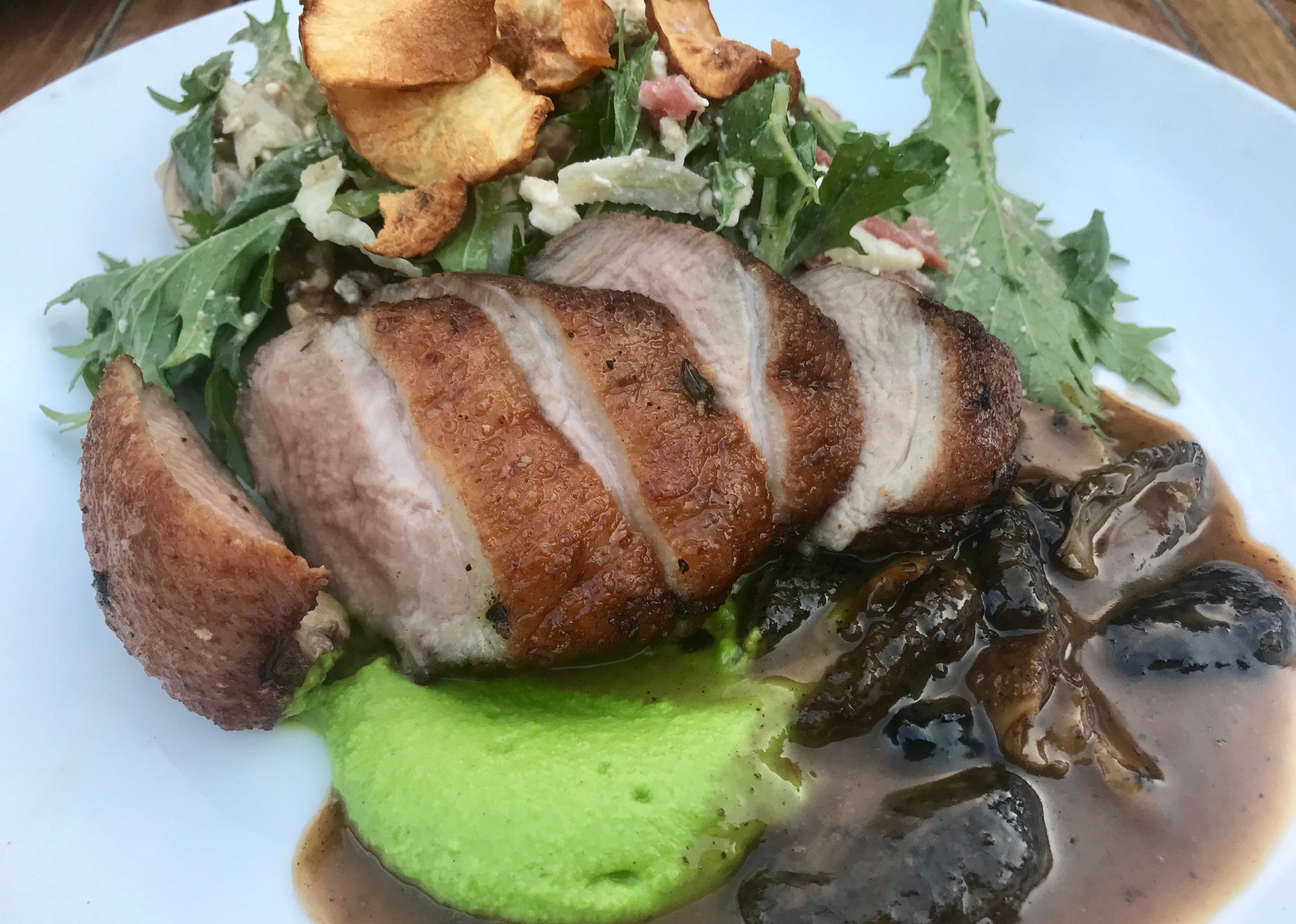 Morel, 430 S. Second St., works with whole animals; nothing goes to waste. Duck breast in summer was served with an excellent salad of mizuna, hickory nuts, radish and rhubarb in duck-liver vinaigrette.