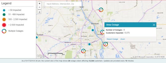 Power Outages Reported Following Heavy Rain Tuesday