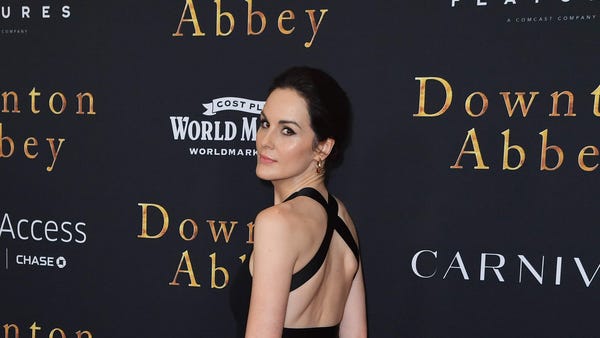 English actress Michelle Dockery attends the "Down