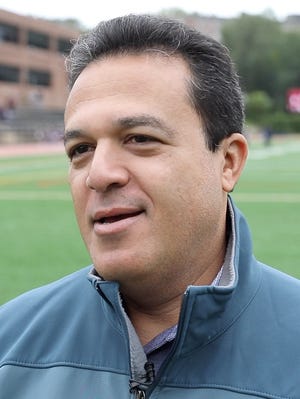 Edwin Quezada, Yonkers Schools Superintendent, photographed at Roosevelt High School in Yonkers on Saturday, September 14, 2019.