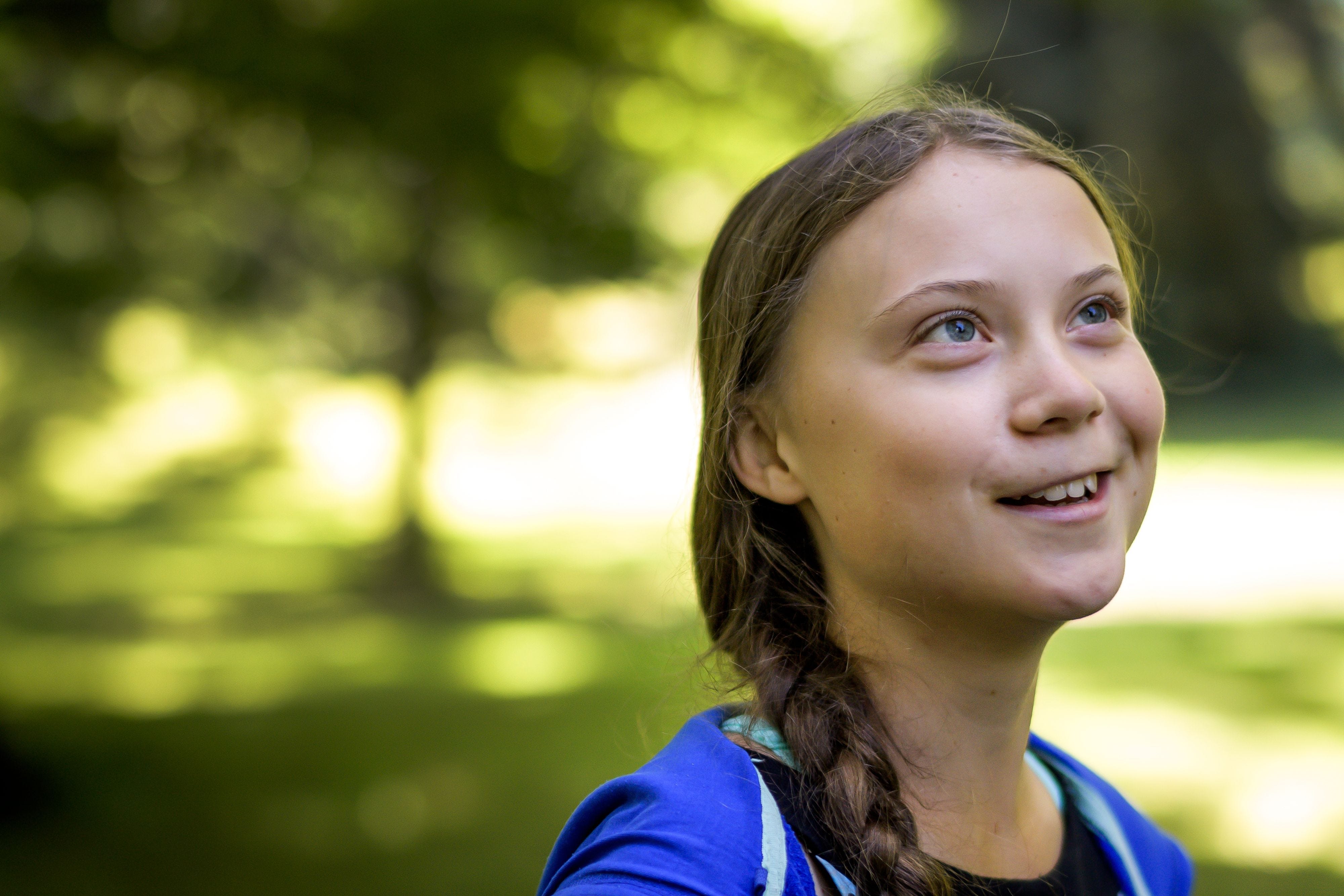 Greta Thunberg, a Swedish 16-year-old climate activist