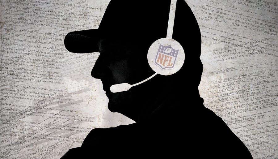 NFL coach silhouette