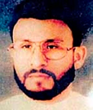 This undated file photo provided by U.S. Central Command, shows Abu Zubaydah, date and location unknown.