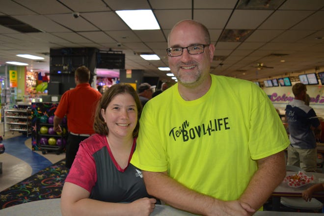 The husband-and-wife team of Jen and Travis Sparks recently won a state mixed-doubles title together.