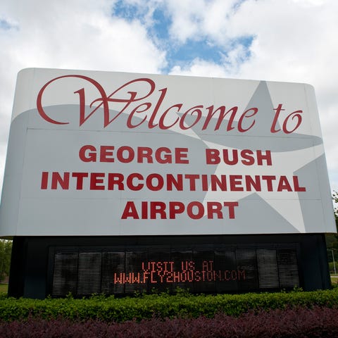 Rains brought George Bush Intercontinental Airport