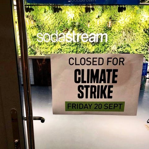 SodaStream is closed Friday for the Climate Strike