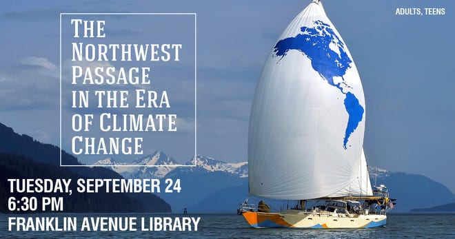 David Thoreson will be at the Franklin Avenue Library on Tuesday at 6:30 p.m. to talk about his voyages in the Northwest Passage.