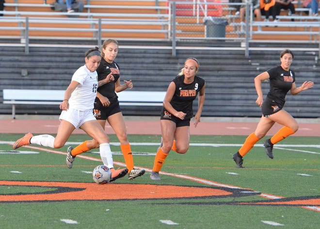 In search of more goals, Ventura College head coach Steve Hoffman has moved former Ventura College defender Sammy Zanini (9) to forward ahead of Saturday night's playoff opener in Santa Barbara.