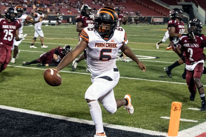 Fern Creek running back Terrance Mitchell rushed for a late touchdown against Ballard sealing the victory with a final score of 15-12 on Friday night. Sept. 20, 2019