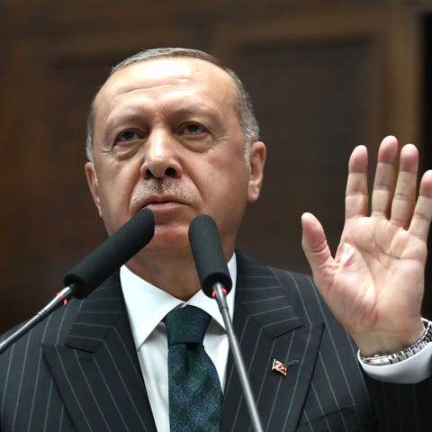 Turkish President and leader of Turkey's ruling Ju