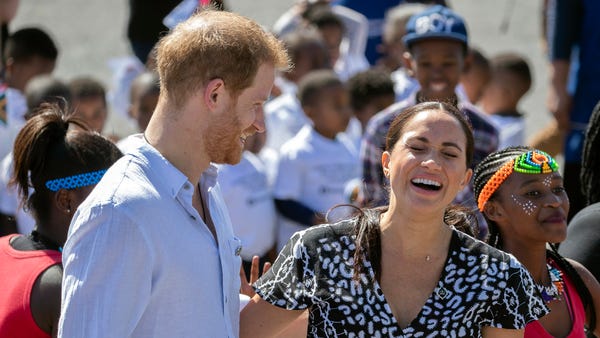 Harry and Meghan seemed to be having a great time 