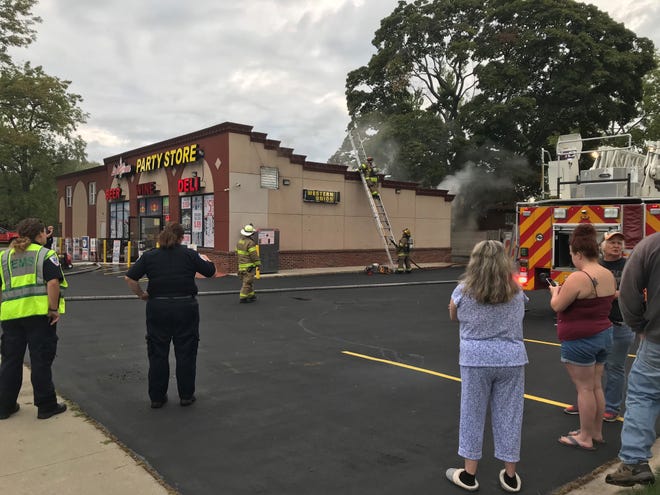 Firefighters were called to a fire at the Lighthouse Party Store in Port Huron Tuesday morning.
