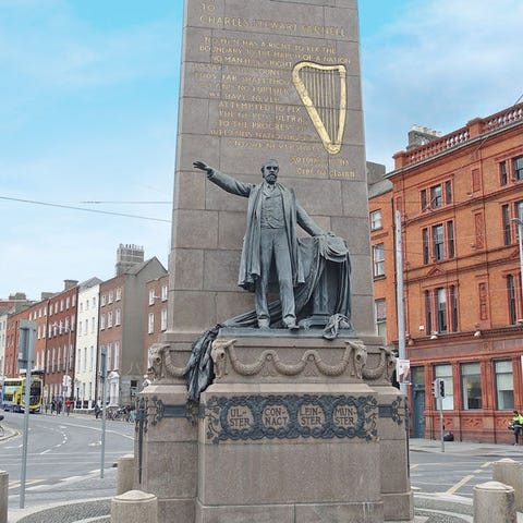 This Dublin statue honors Charles Stewart Parnell,