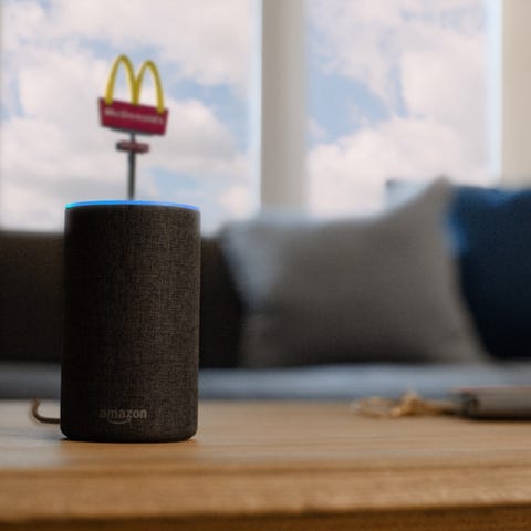 You can apply for a job at McDonald's via Amazon A
