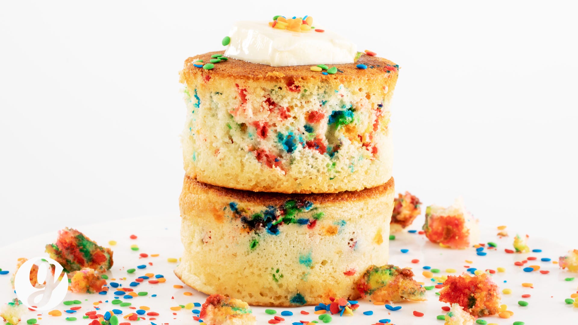 Funfetti Japanese pancakes recipe for breakfast
