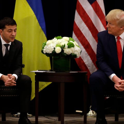President Donald Trump meets with Ukrainian Presid