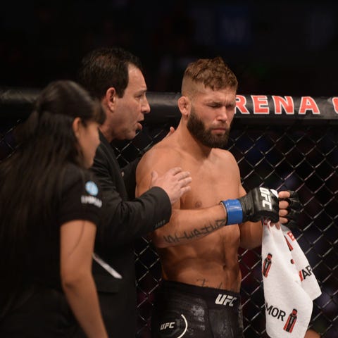 Jeremy Stephens says he was poked in the eye by Ya