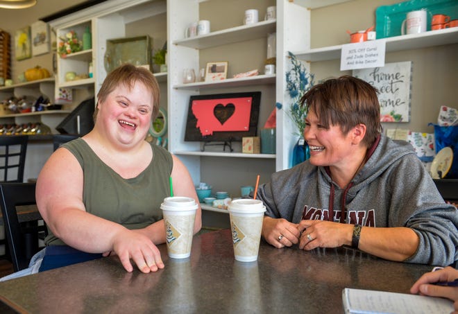 Jordan Bludworth and her mother Corinne Kanning meet with the Great Falls Tribune on Wednesday Sept. 25, 2019, at the Prairie Peddler coffee shop in Shelby.  Jordan has recently been diagnosed with Alzheimer's Disease.