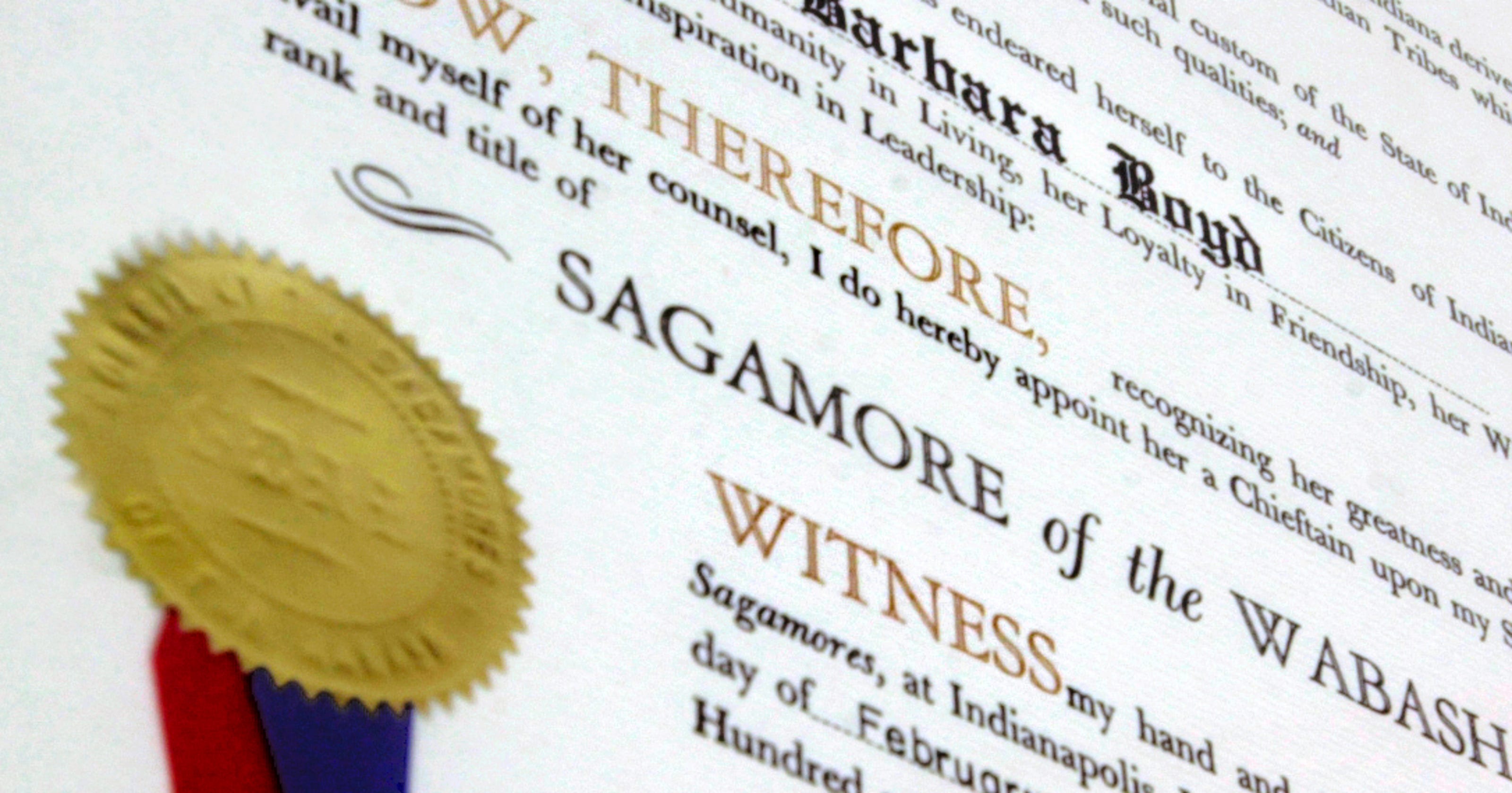 What exactly is a Sagamore of the Wabash?