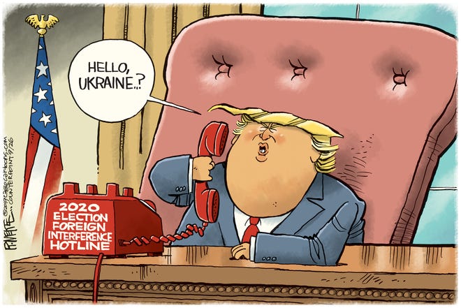 Trump calls Ukraine on hotline.