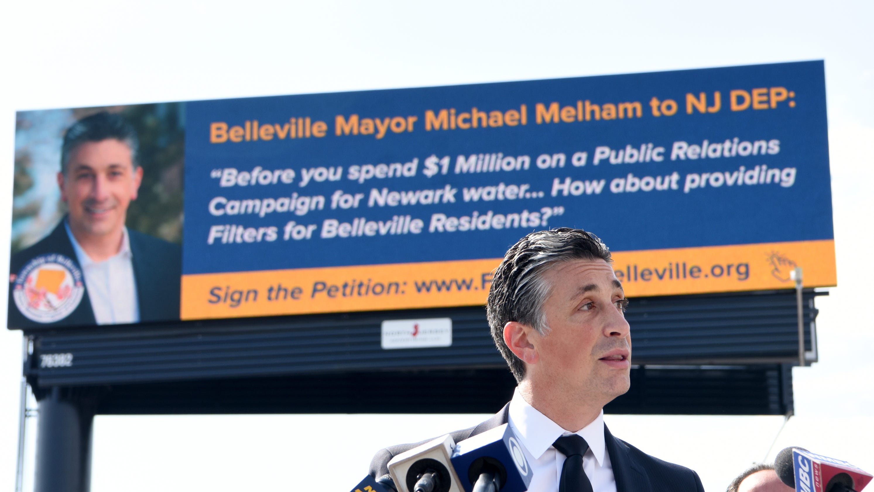 Belleville mayor uses billboard to as plea to DEP amid lead worries - NorthJersey.com