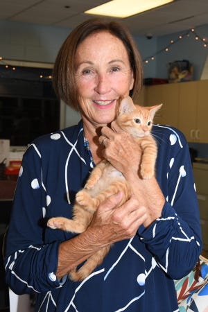Matthew found his "furever" home with Jeanie Libutti at the 2019 Kitty Catalina at the Humane Society of the Treasure Coast.