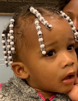 A little girl, about 2, was found wandering alone in Detroit on Thursday, Sept. 27, 2019.