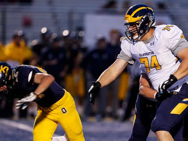 Clarkston S Garrett Dellinger Picks Lsu Over Michigan Football