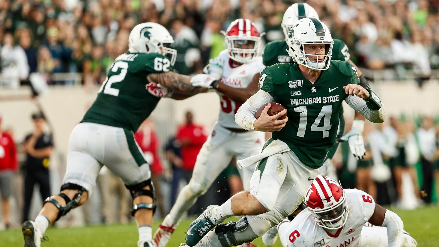 Brian Lewerke Helps Michigan State Offense Save Defense Vs Indiana