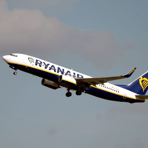 A Boeing 737 NG operated by Europe's Ryanair takes