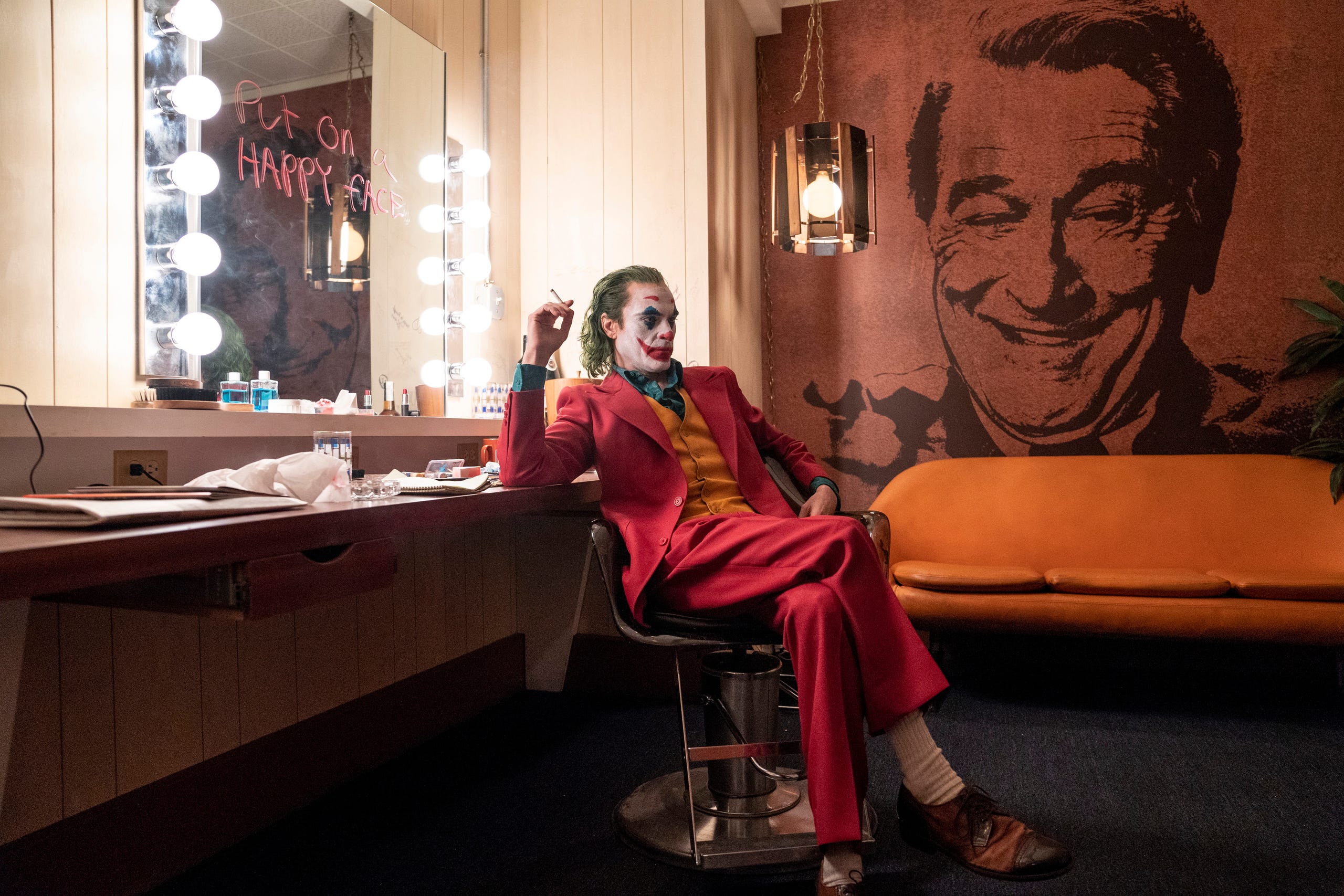 The Laugh Clown Breakfast Club Joker Joaquin Phoenix Heath Ledger Black T-shirt
