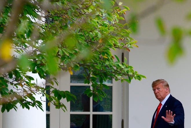 President Donald Trump arrives at the White House in Washington, D.C., on  September 26, 2019.