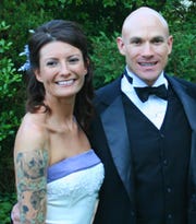 Melissa Zarda, seen here at her wedding with her late brother Donald, has helped bring his LGBT employment discrimination case to the Supreme Court.