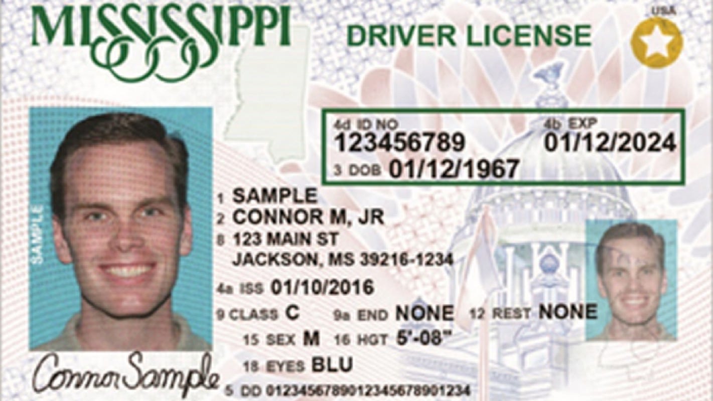 Real Id Mississippi Driver S License You Need One To Fly